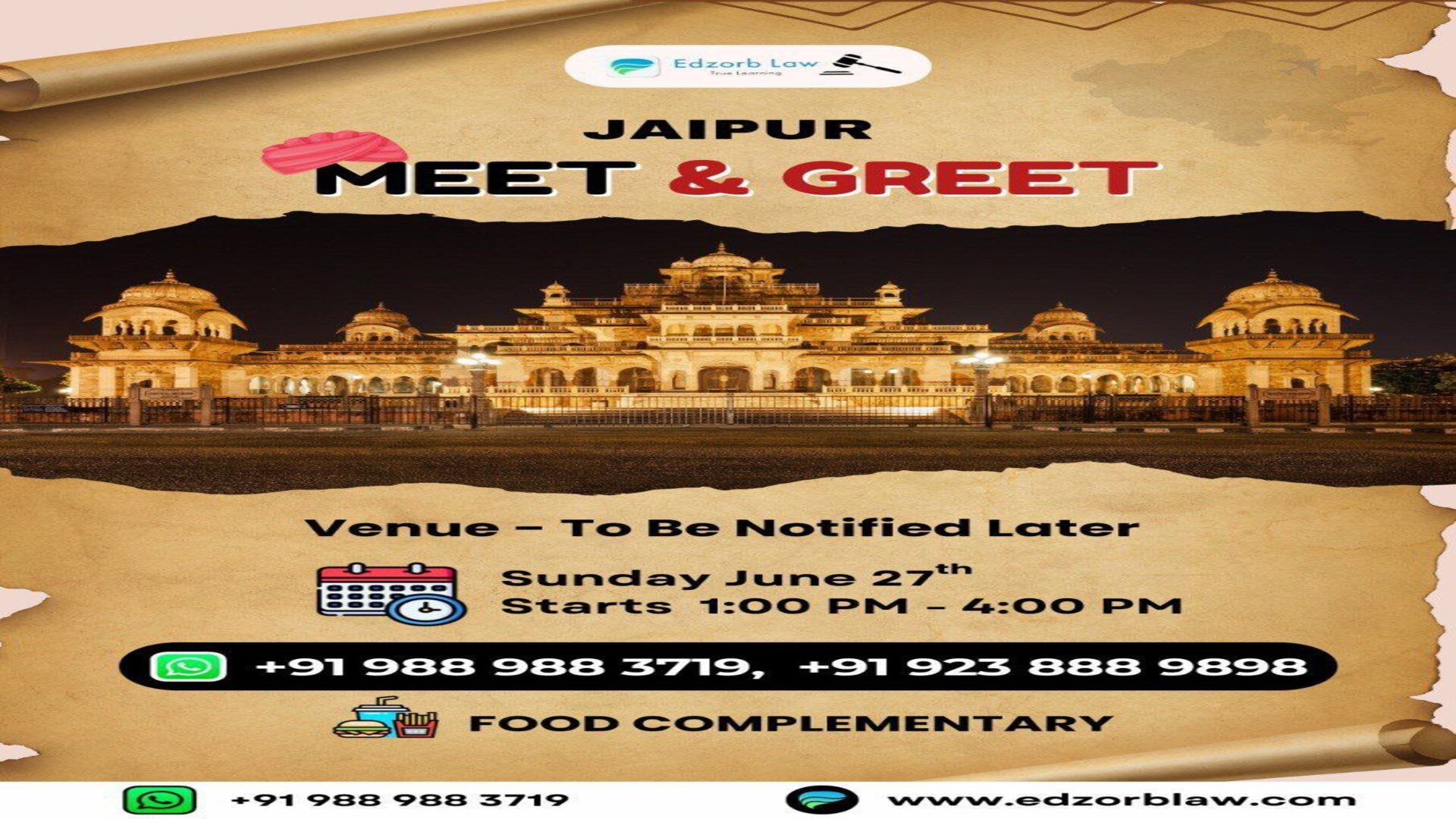 🏞 पधारो म्हारे देश ~ Team Edzorb coming to गुलाबी शहर Jaipur
