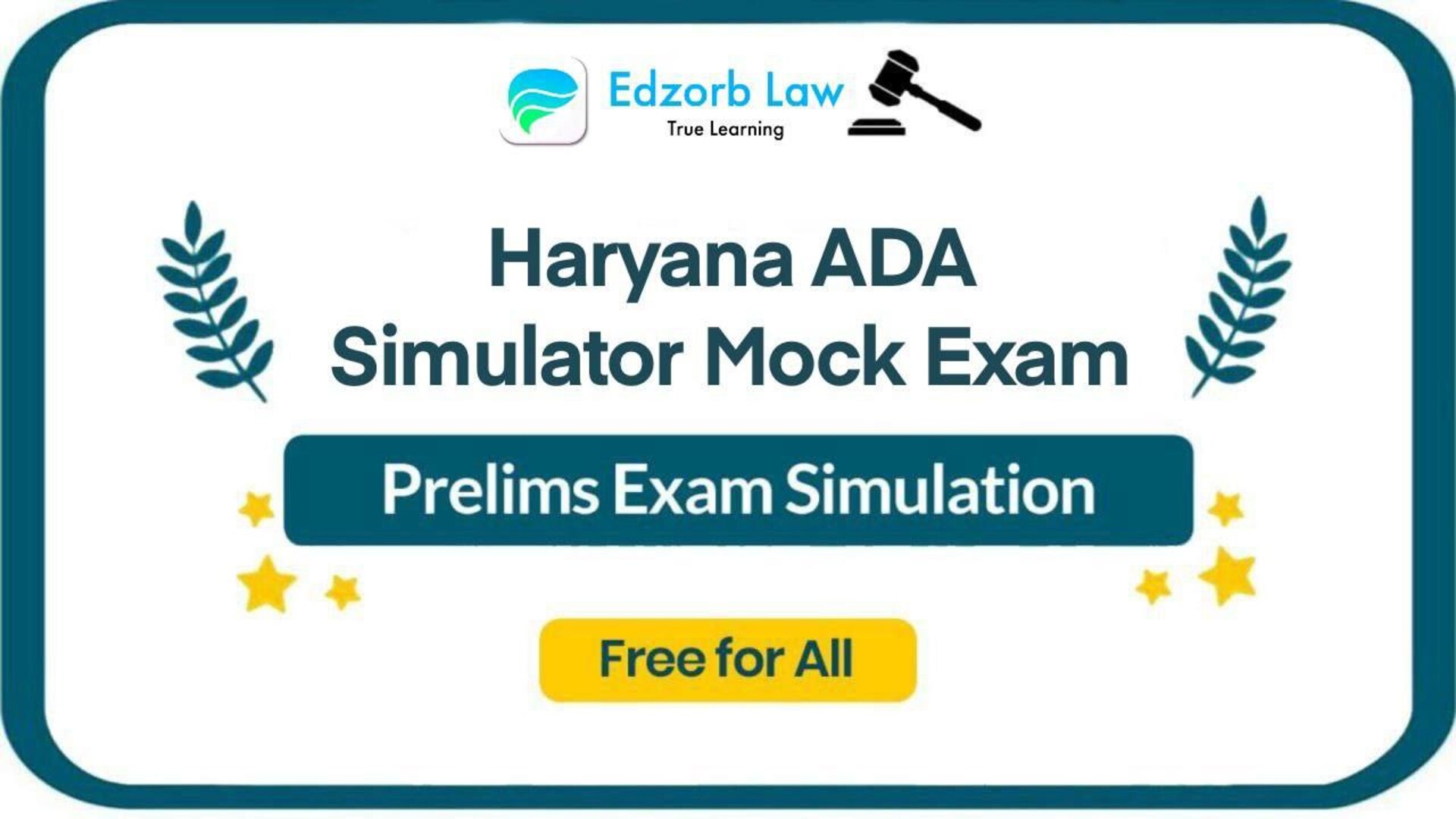 🔥⏳ ANNOUNCING FREE Haryana ADA Simulator Mock: