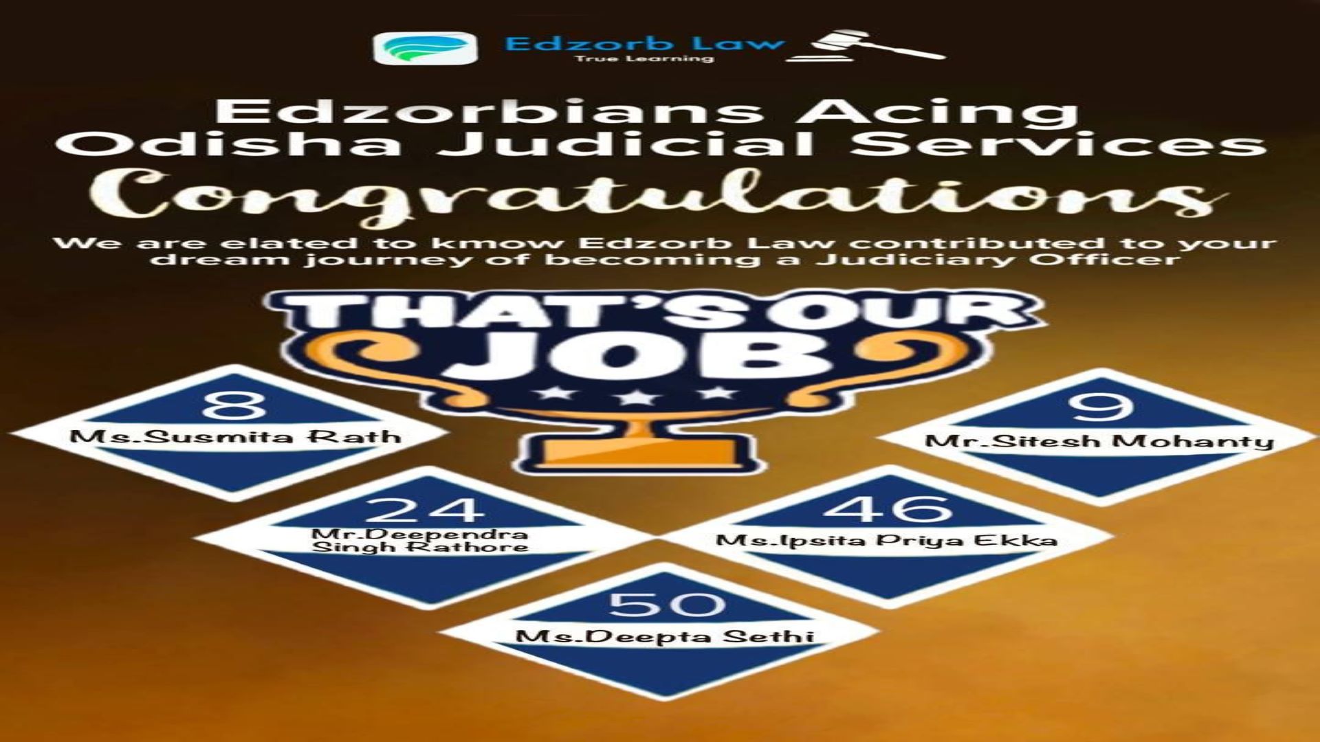 Edzorbians, Odisha Judicial Services Results are OUT!!