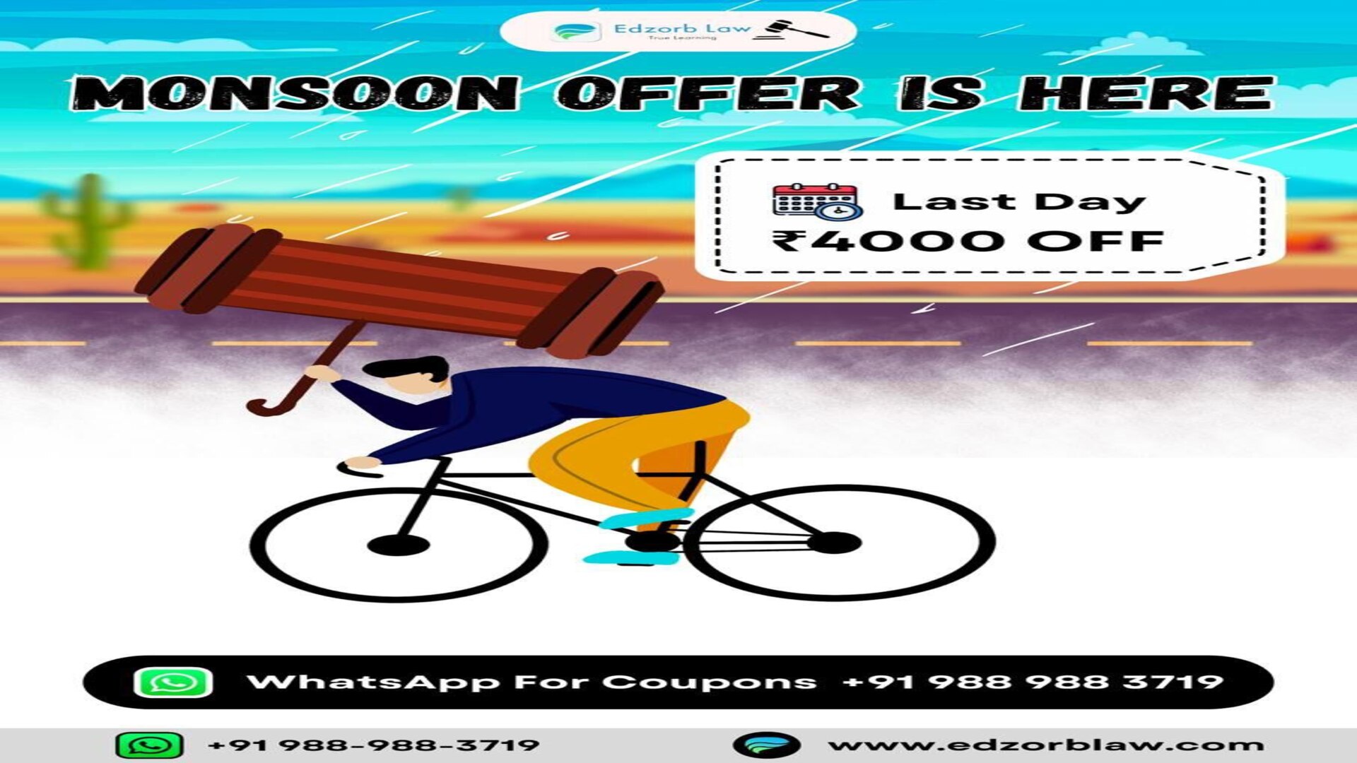 ☔️🧑‍⚖ FINAL CALL Monsoon Discount OFFER! 🌟