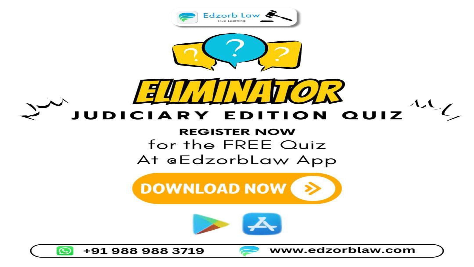 FREE ELIMINATOR: Judiciary Edition Quiz is HERE ||