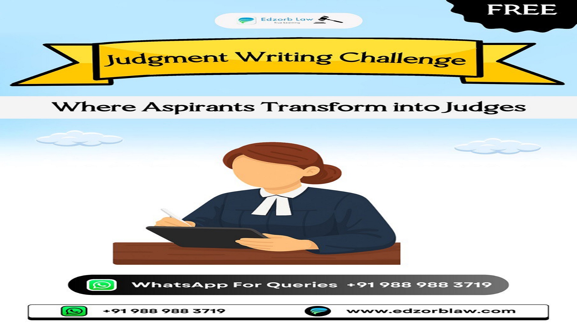 📢 Free Judgment Writing Challenge is HERE for Future Judges