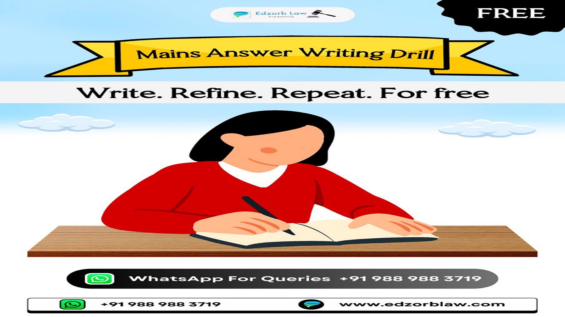 💥✍️ FREE Mains Answer Writing Drill for Future Judges