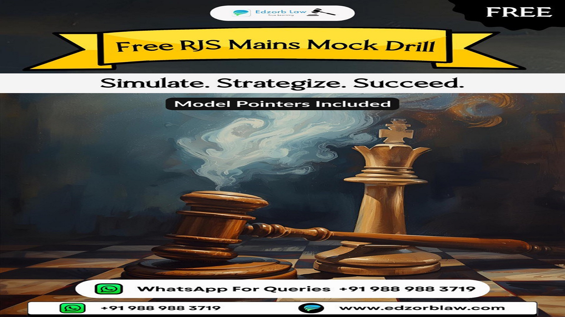 👩🏻‍⚖️ Future Judges! Your Free RJS Mains Mock Drill is HERE 🚀