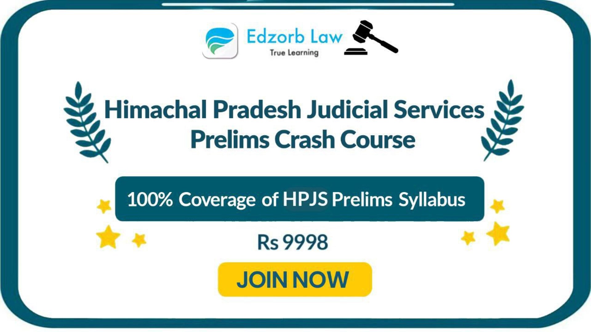 🔥 Himachal Judiciary Crash Course, Till Prelims Exams | Rs 9998