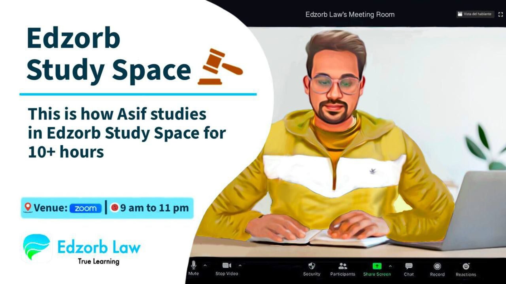 🔥 Join Asif H at ESS, Live NOW: Distraction FREE, high-efficiency Edzorb Study Space