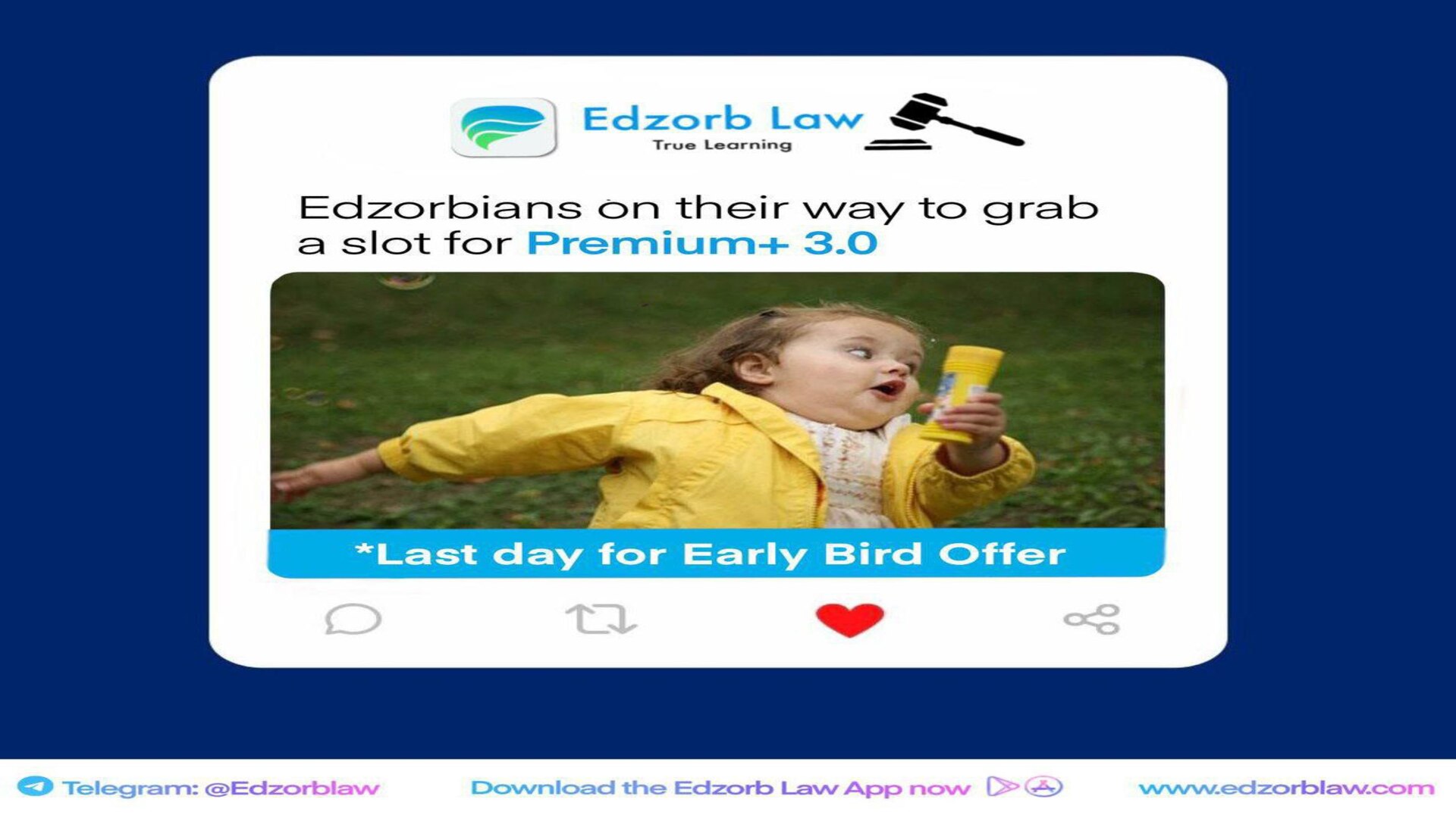 🔥 Kal Kabhi Nahi Aata, LAST DAY to Save Rs 4000 on @Edzorblaw Premium+ 3.0 Plan for Integrated Prelims + Mains Preparation