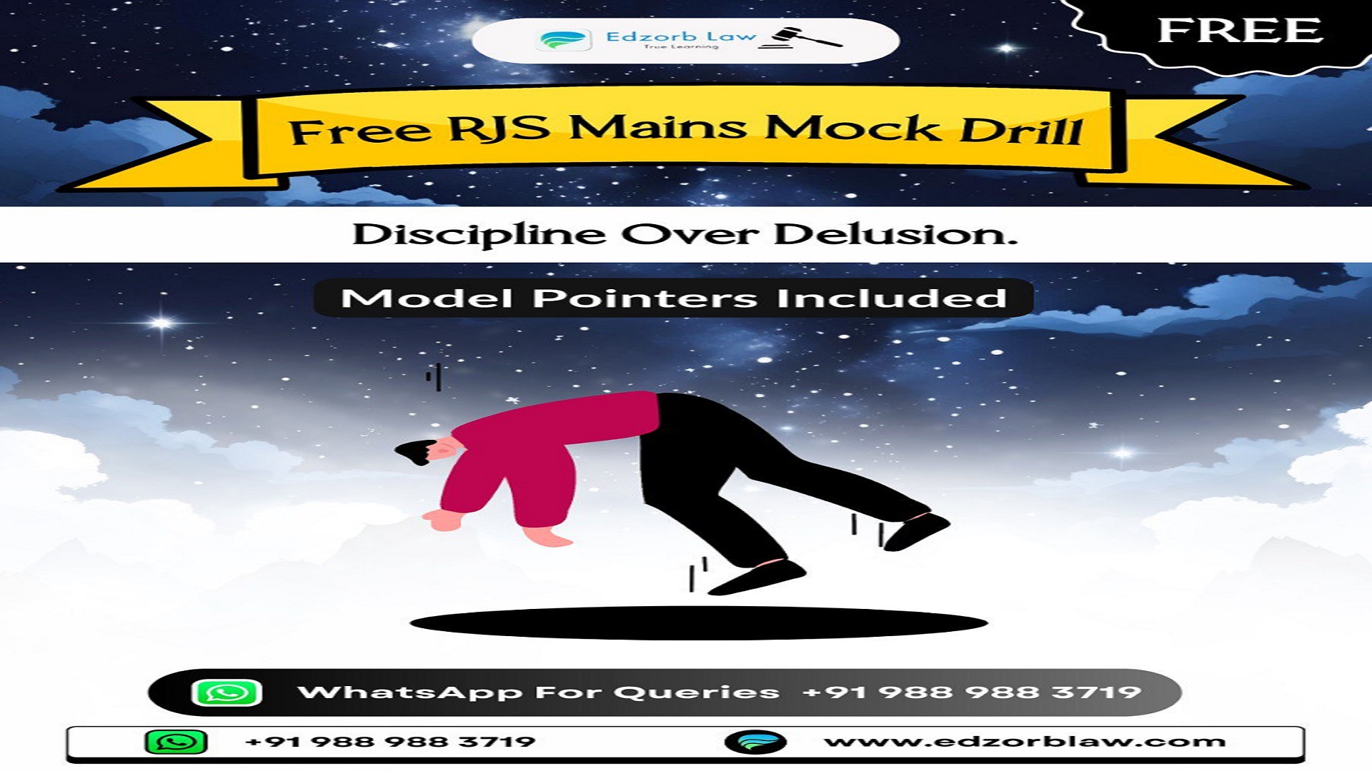 👩🏻‍⚖️ Last 12 Hours to Go for Free RJS Mains Mock Drill 🚀