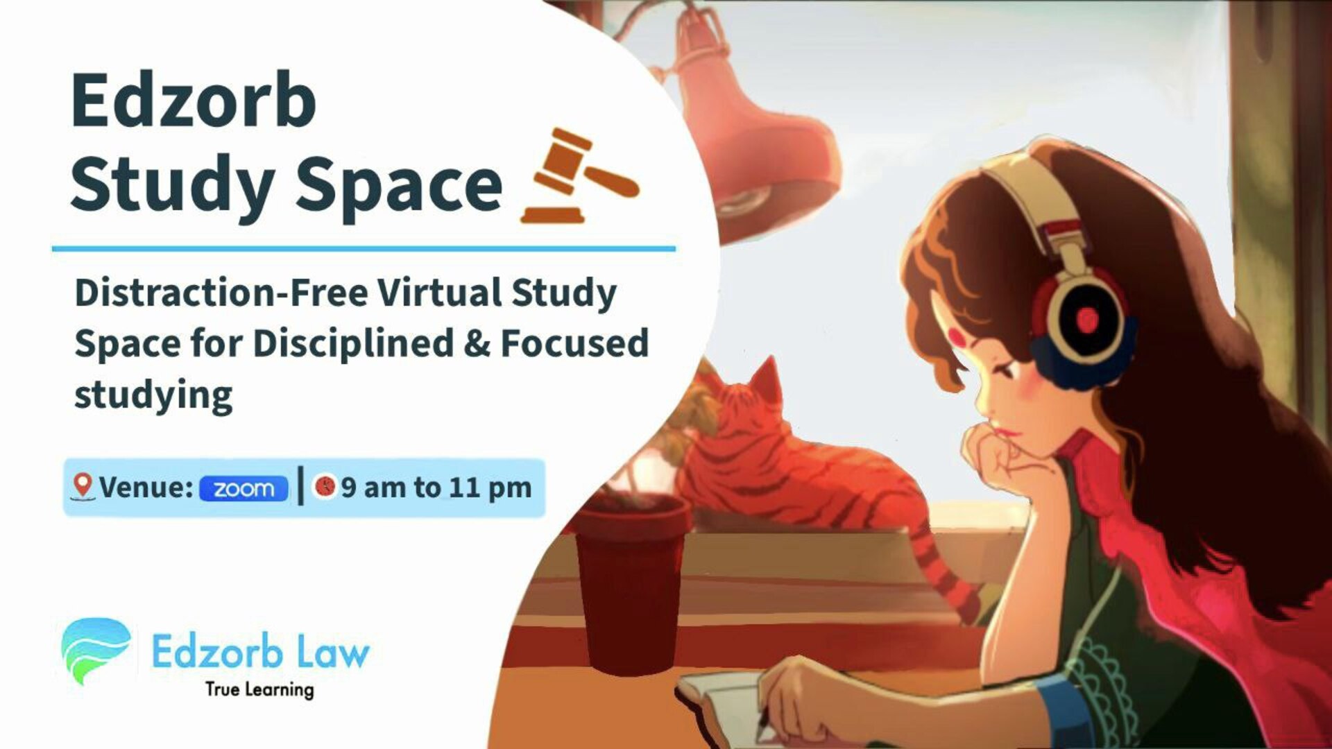 🔥 Live NOW: Distraction FREE, high-efficiency Edzorb Law Virtual Study Space