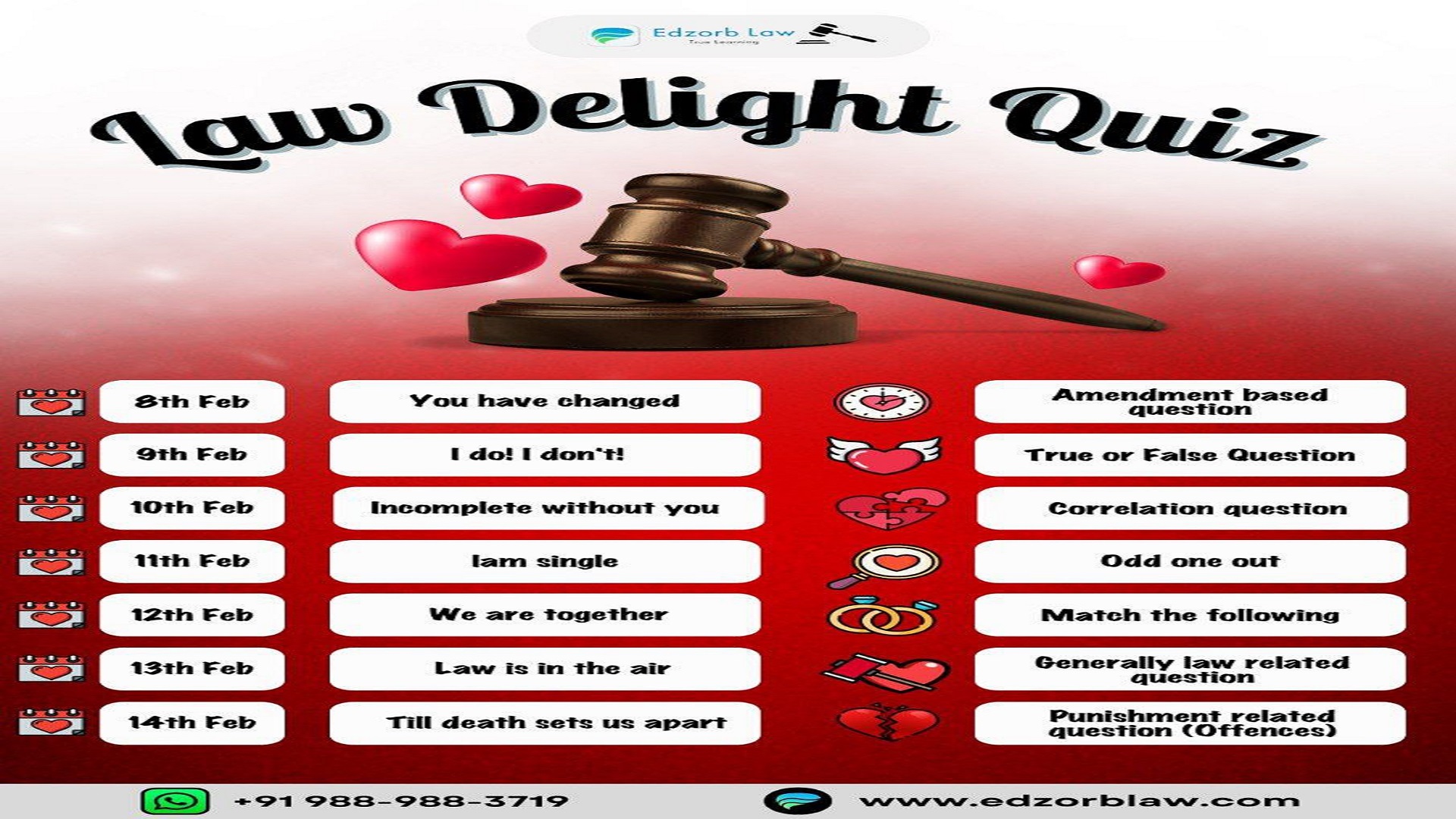 🔥 LIVE Now Free Law Delight Quiz