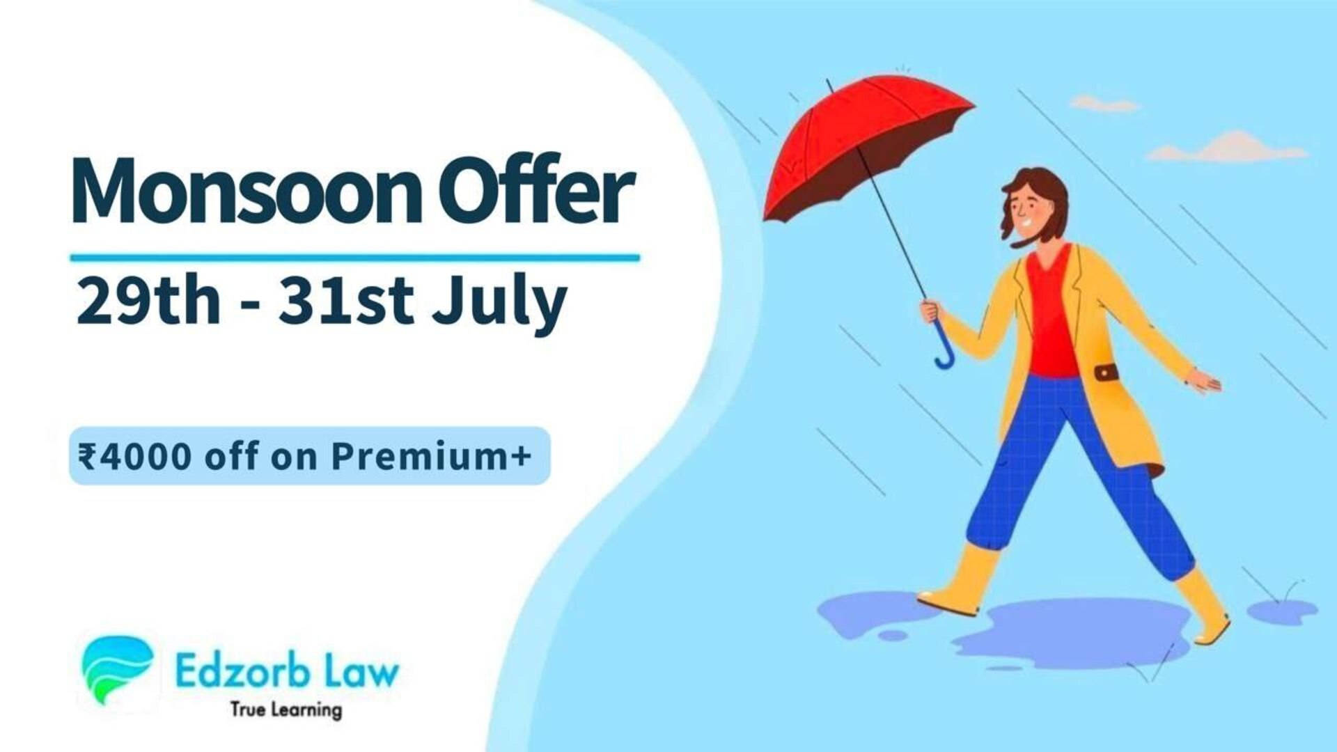 ☂️🧑‍⚖ Monsoon Discount OFFER is here for Judges in Making