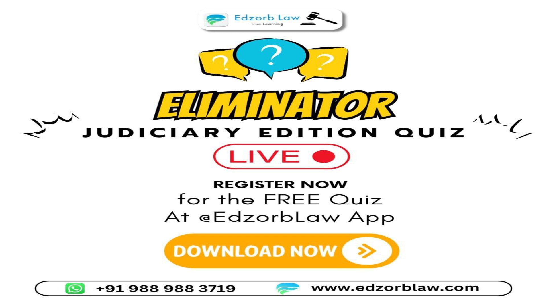 🔗Register NOW for ELIMINATOR: Judiciary Edition Quiz