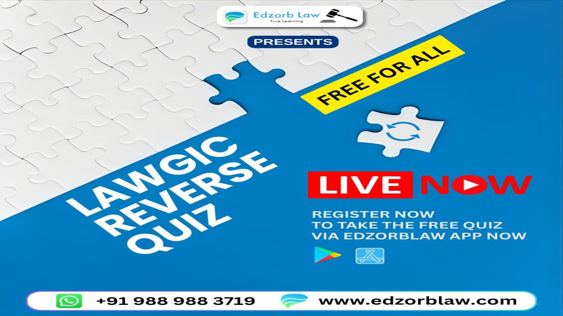 ✔️⛓Register NOW for Free LawGic Reverse Quiz: