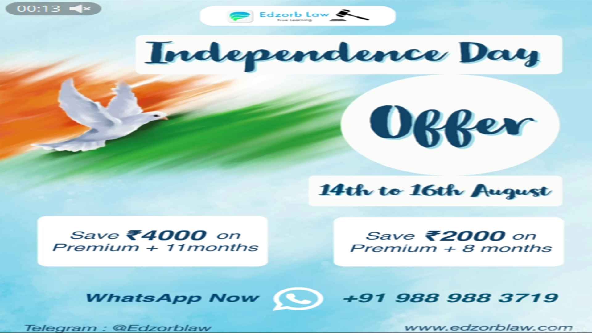 🇮🇳🕊 This Independence Day, Give Wings to your Judiciary Preparation With India's Best Judiciary App 1️⃣