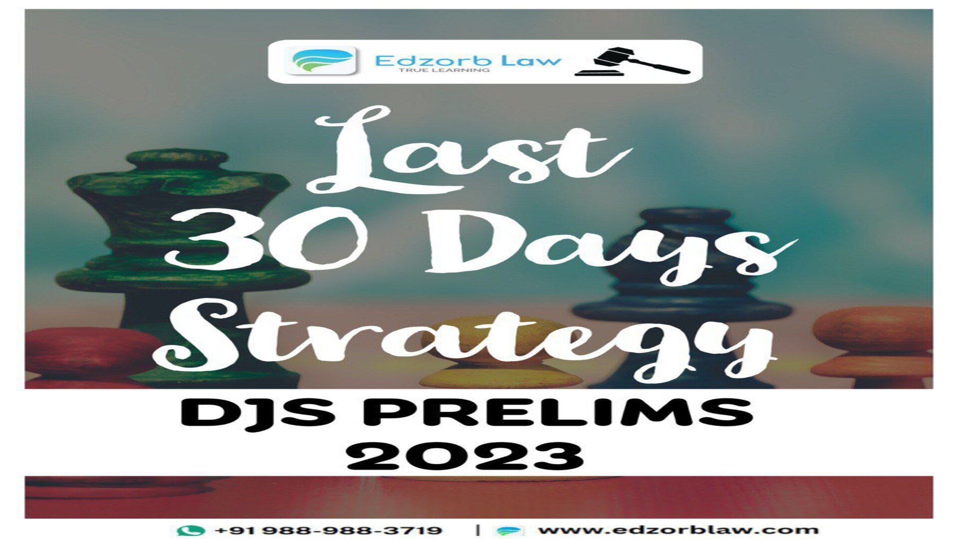 🔥 Today 5 PM, Last 30 Days Strategy for DJS Prelims 2023 with Edzorb