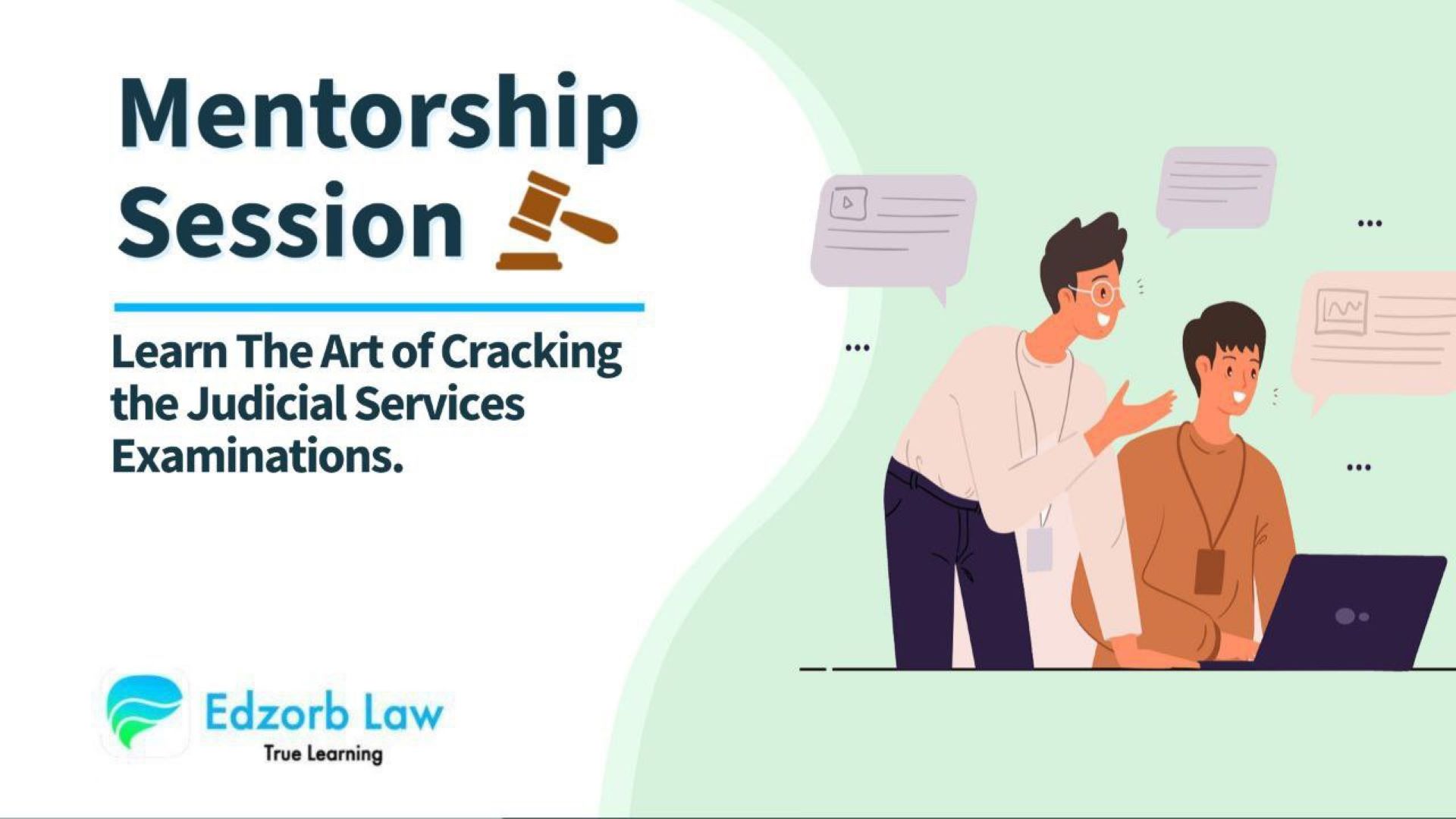 Today at 7 PM FREE Mentorship Session BY Edzorb Law- 1st ever initiative PAN India to resolve all your queries ONE to ONE about Judicial Service preparations.