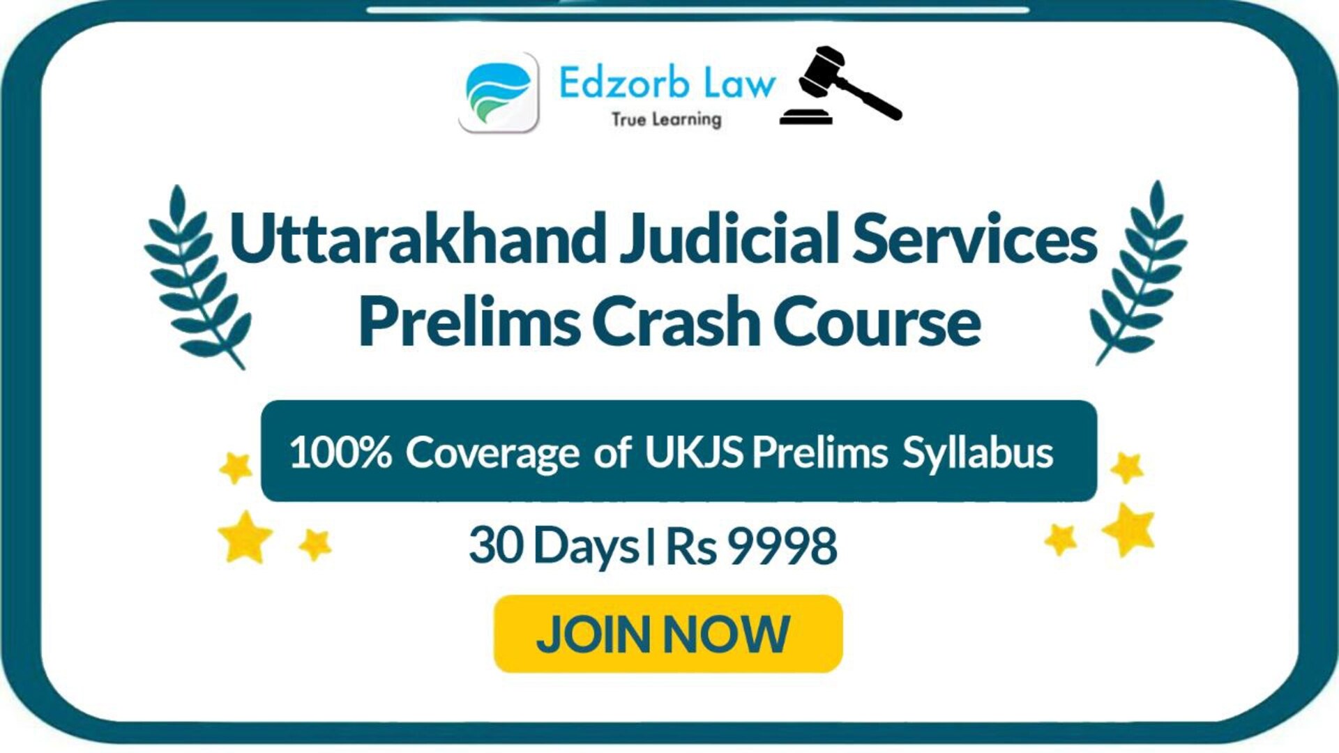 🔥 UK Judiciary Crash Course, 30 Days | Rs 9998