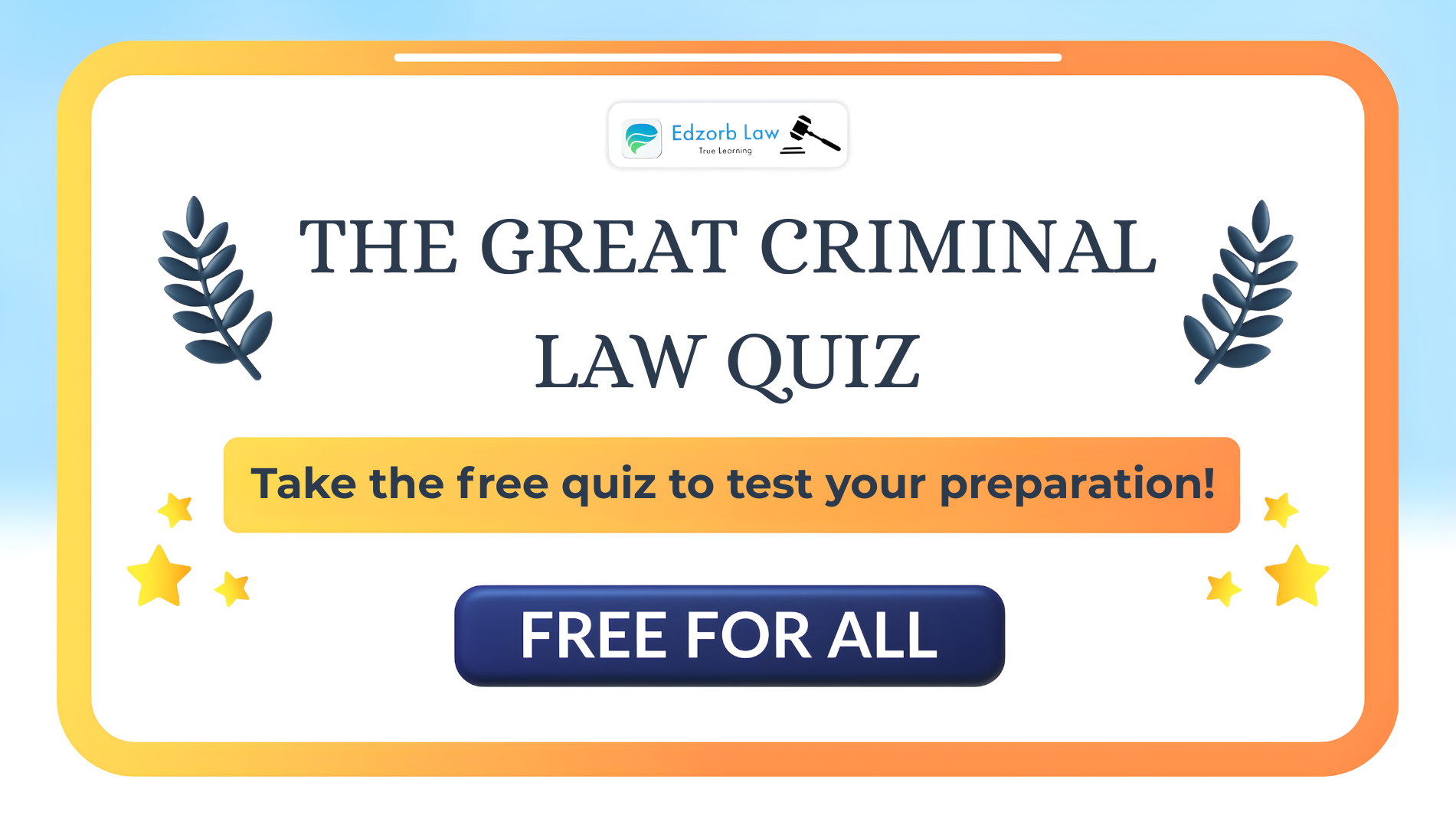 Free Great Criminal Law Shift Quiz