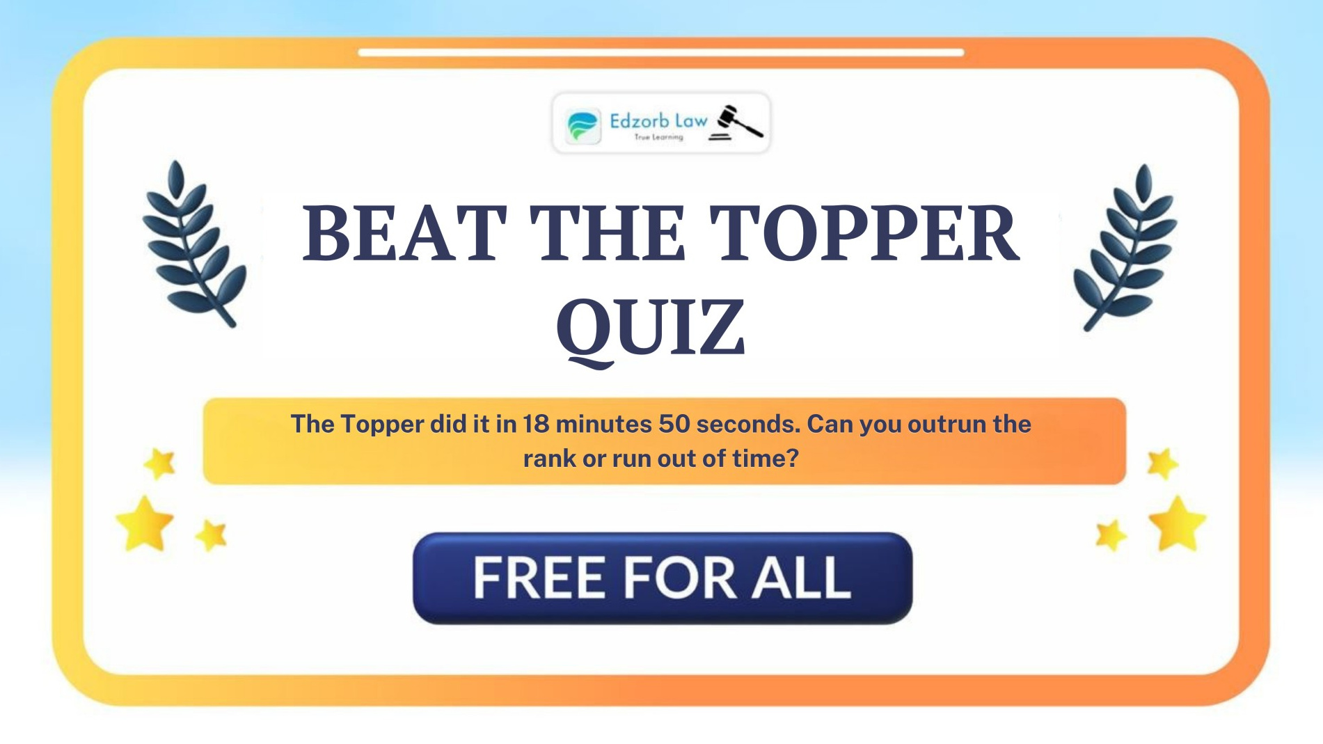 Free Beat the Topper Quiz ~ The Ultimate Speed Clash